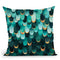 Feathered - Turquoise Throw Pillow By Elisabeth Fedrikson