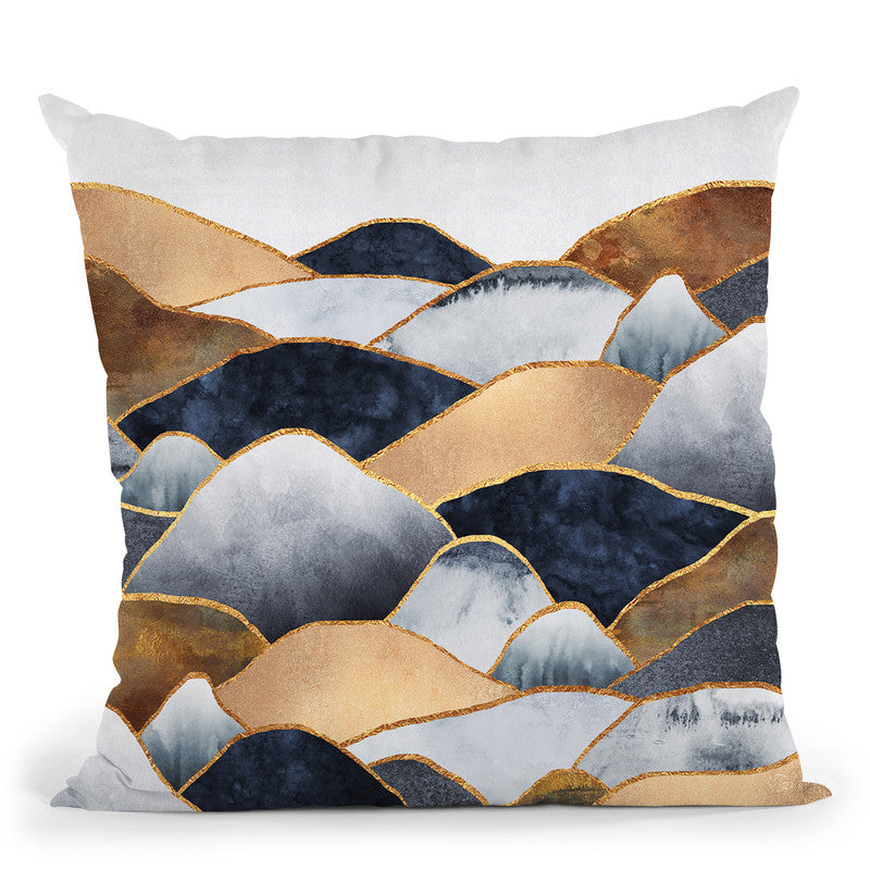 Hills Throw Pillow By Elisabeth Fedrikson