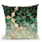 Leaves And Cubes Throw Pillow By Elisabeth Fedrikson