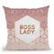 Boss Lady Throw Pillow By Elisabeth Fedrikson