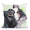 Boston Terrier Throw Pillow By George Dyachenko
