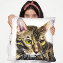 Cat Throw Pillow By George Dyachenko