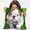 English Bulldog Puppy Throw Pillow By George Dyachenko