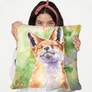 Fox Throw Pillow By George Dyachenko