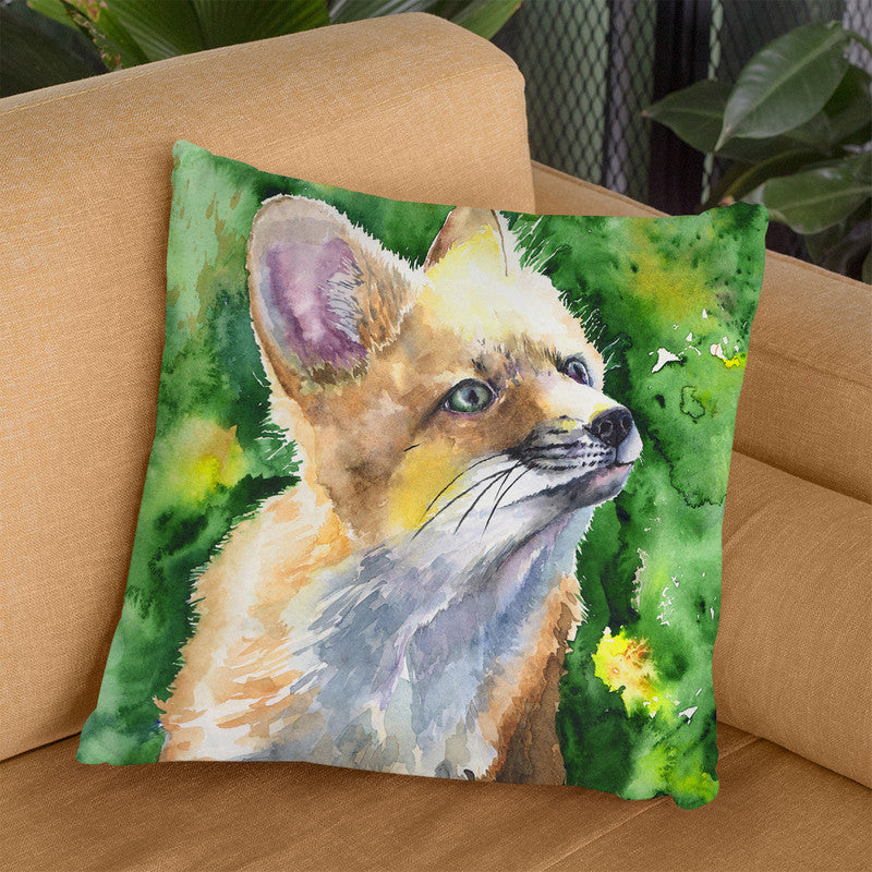Foxy Throw Pillow By George Dyachenko