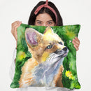 Foxy Throw Pillow By George Dyachenko