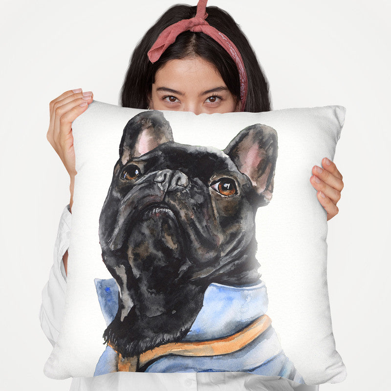 French Bulldog I Throw Pillow By George Dyachenko
