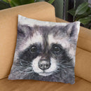 Raccoon Throw Pillow By George Dyachenko