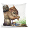 Squirrel Throw Pillow By George Dyachenko