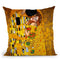 Classic The Kiss Throw Pillow By Gustav Klimt