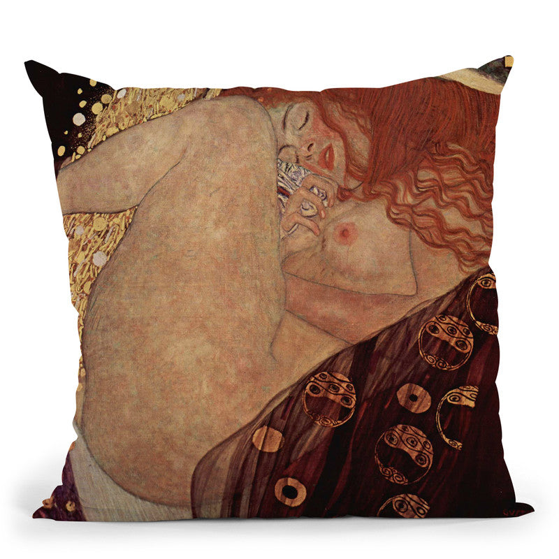 Danae Throw Pillow By Gustav Klimt