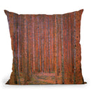 Fir Forest Throw Pillow By Gustav Klimt