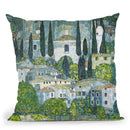 Kirche In Cassone Throw Pillow By Gustav Klimt