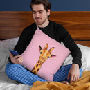Baby Giraffe Throw Pillow By Image Conscious - by all about vibe
