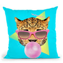 Bubble Gum Throw Pillow By Image Conscious - by all about vibe