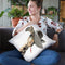 Giraffe Dressed In A Hat Throw Pillow By Image Conscious - by all about vibe