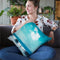 Sea Blues Throw Pillow By Image Conscious - by all about vibe