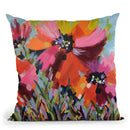 Poppy Reds Throw Pillow By Image Conscious - by all about vibe