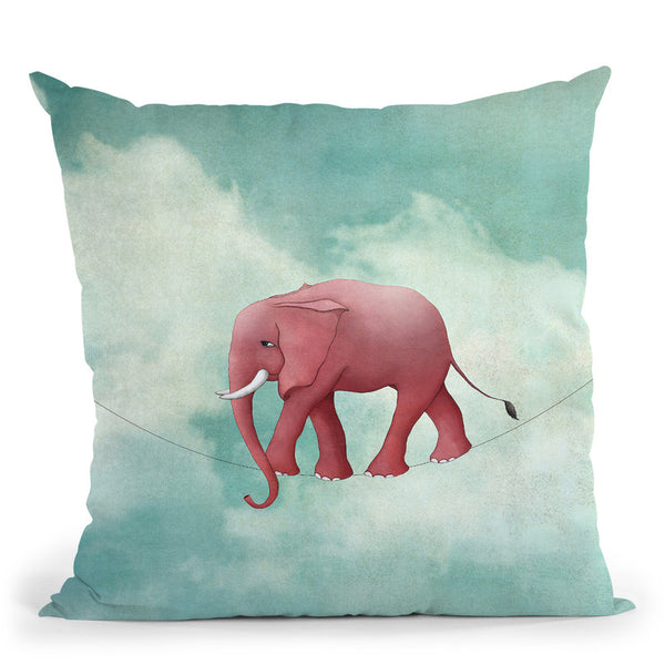 Walking On A Thin Line Throw Pillow By Image Conscious - by all about vibe
