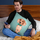 The Wiener Dog Throw Pillow By Image Conscious - by all about vibe