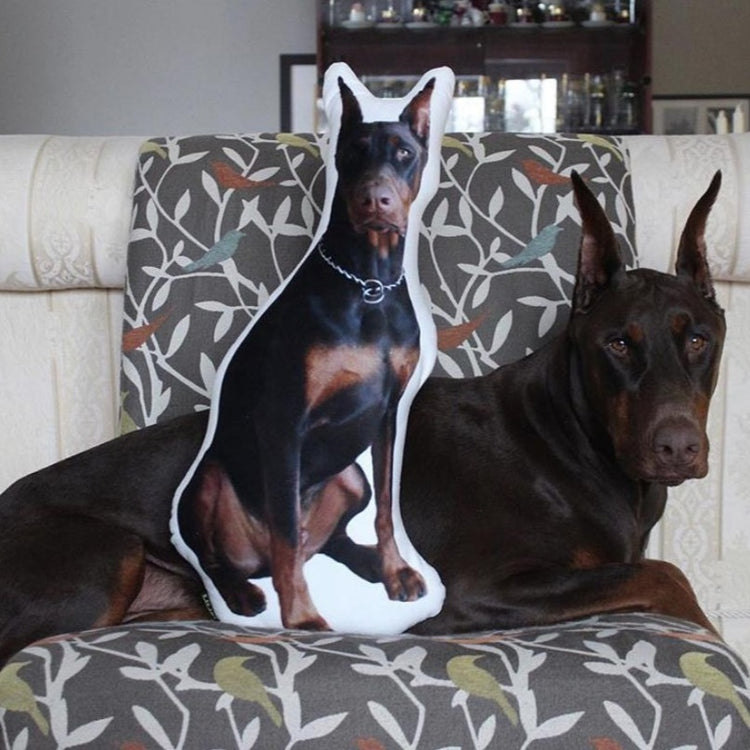 Almohada Personalizada con Forma de Doberman Pinscher