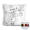 A little witch coloring pillow Made In USA