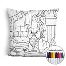 French bulldog home coloring pillow Made In USA