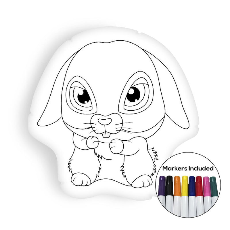 Bunny coloring pillow Made In USA