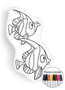 Fish I coloring pillow Made In USA