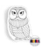 Owl I coloring pillow Made In USA