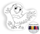 Parrot coloring pillow Made In USA