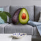 Avocado Front Throw Pillow By All About Vibe