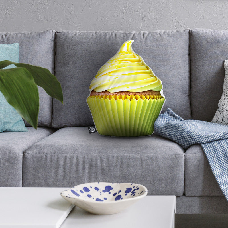 Cupcake Yellow Throw Pillow By All About Vibe