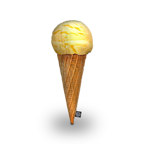Ice Cream Cone Yellow Throw Pillow By All About Vibe