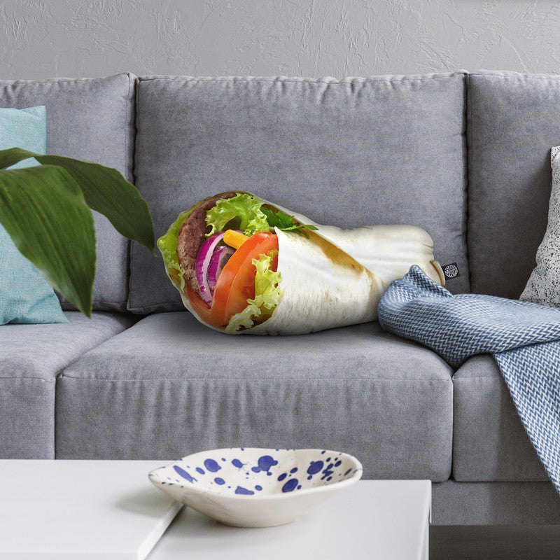 Pita Sandwich Throw Pillow By All About Vibe