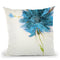 Turquoise Daisy On White Throw Pillow By Jan Griggs