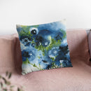 Blue Explosion Throw Pillow By Jan Griggs