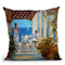 Breakfast Under The Loggia Throw Pillow By John Haskins - by all about vibe