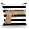Armed In Gold Throw Pillow by Jodi Pedri