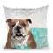 For Me Bulldog/For Me Throw Pillow by Jodi Pedri