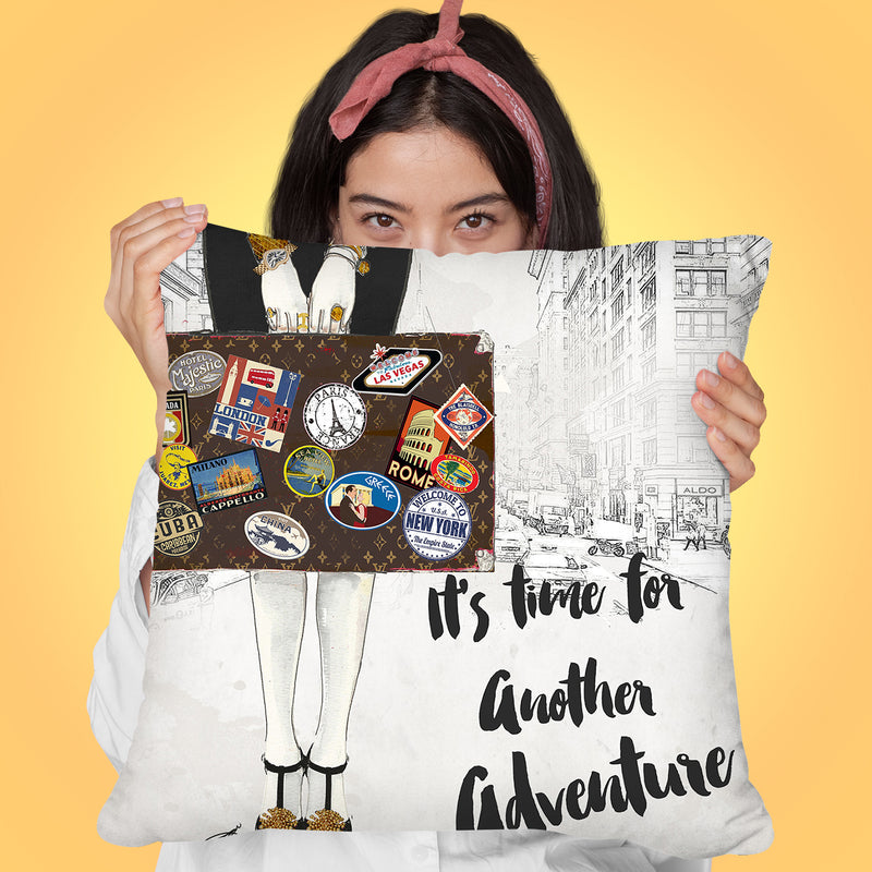 It'S Time For Another AdventureÊ Throw Pillow by Jodi Pedri