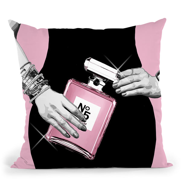 Go Pink Throw Pillow by Jodi Pedri