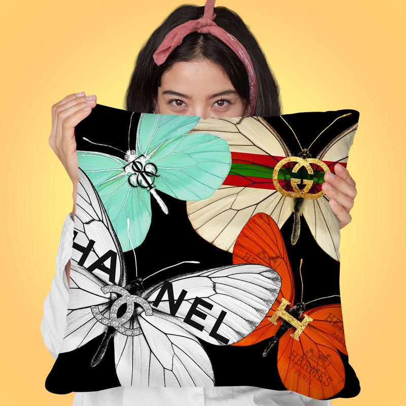 Fly Couture Throw Pillow by Jodi Pedri