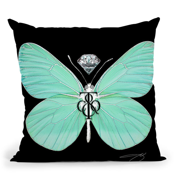 Fly Like Butterfly T Throw Pillow by Jodi Pedri
