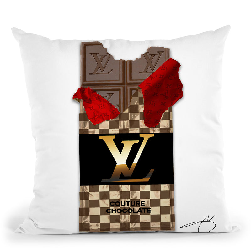Chocolate Bar H Throw Pillow By Jodi Pedri
