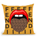 Tip Of My Gucci Tounge Throw Pillow By Jodi Pedri