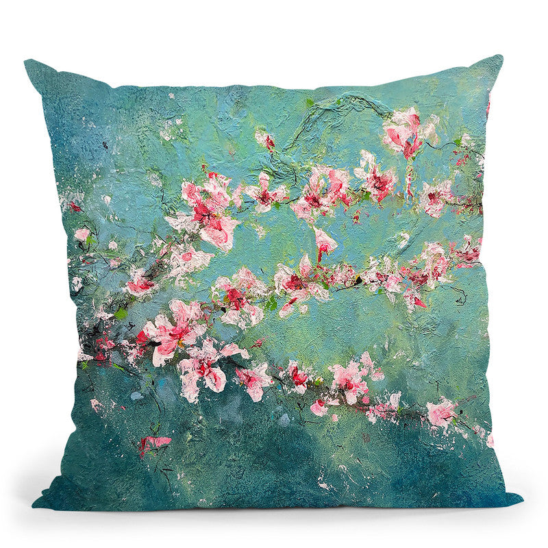 Magnolia Branches Throw Pillow By Kathleen Reits