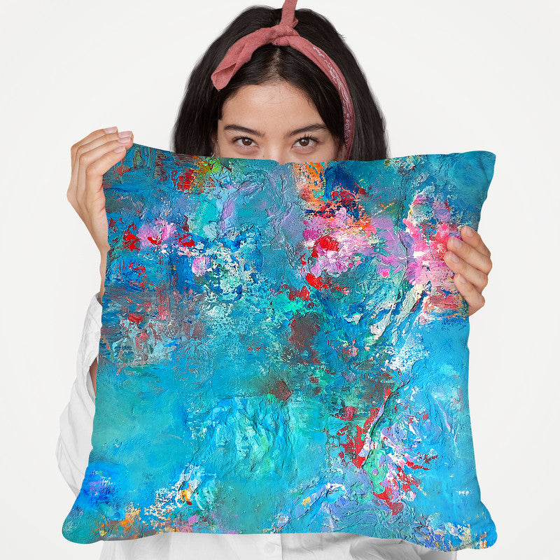 Reflecting Pond Throw Pillow By Kathleen Reits