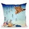 Flora And Fauna Throw Pillow By Katsushika Hokusai
