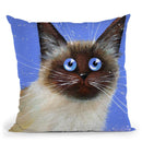 Blue Caboose Throw Pillow By Kim Haskins